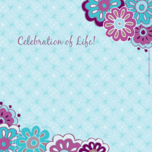 celebration of life party invitations