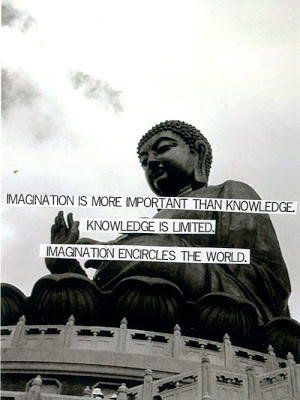Inspirational Buddha Quotes on Imagination, Knowledge and World