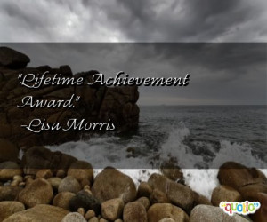 Lifetime Achievement Award .
