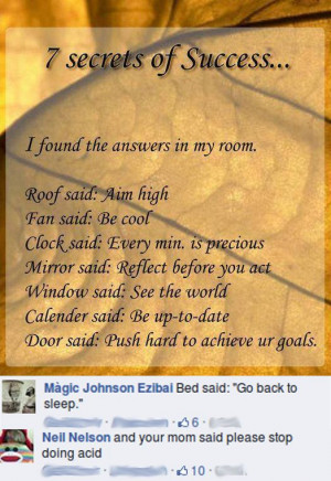 Facebook on inspirational quotes from unsuccessful losers