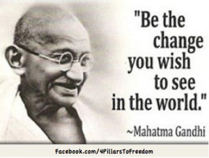 being total present and accountable for what we Teach? Gandhi embodies ...