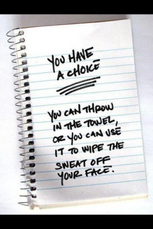 You have a choice