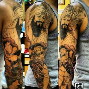 level.This is really cool. I’m so Sikh of seeing tattoos with a lion ...