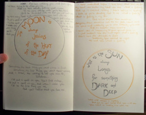 The song on the left is Strange and Beautiful by Aqualung.