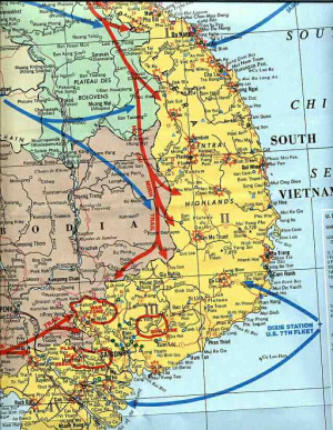Map Vietnam South Saigon