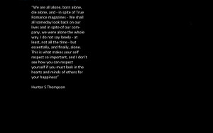 Hunter S Thompson