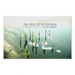 Inspirational Kindness Quote by Aesop Poster