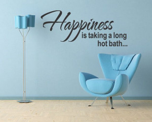 ... Hot Shower Wall Art Decal Sticker Quote Bathroom Decor Gift Idea (226