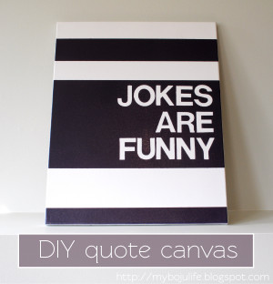 DIY Quote Canvas