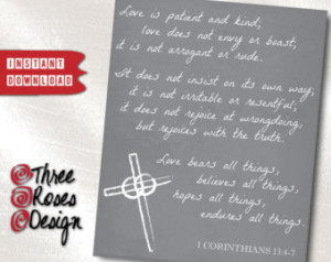 It Yourself - Blackboard Bibl e Quote Print - Love is - 1 Corinthians ...