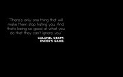 WALLPAPERS] Simplistic Ender's Game Quotes.