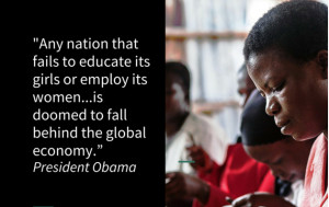 Below are 4 Quotes of Obama that spoke up for women in Kenya.