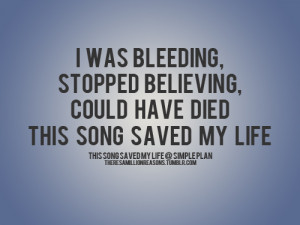 ... include: simple plan, this song saved my life, band, life and quote