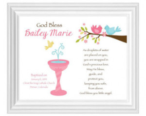BAPTISM personalized Gift Gift for Goddaughter or Godson Custom