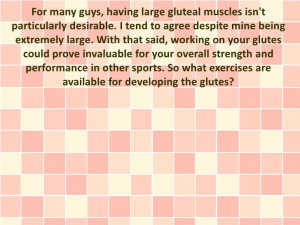 Glute Muscles