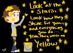Coldplay Wallpaper Yellow Coldplay- yellow by
