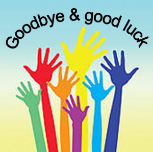Farewell Good Luck Clipart A big well done, good bye and