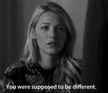 series, diffenent, serena, gossip girl, disappointment, quotes