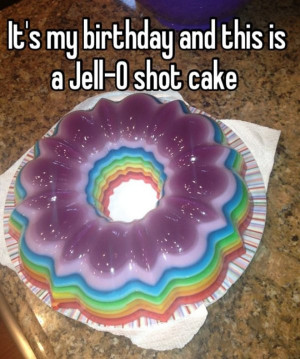 happy birthday jello shots