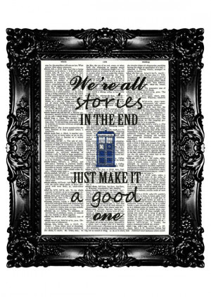 Dr Who Quotes Dictionary Print Art Prints Upcycled Book Vintage Book ...