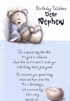 Birthday Wishes | Birthday Cards, Male Relation Birthday Cards, Nephew ...
