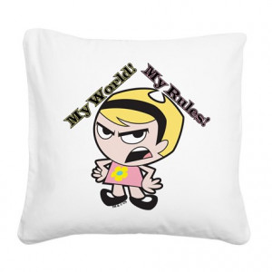 Cute Mandy Quote Square Canvas Pillow