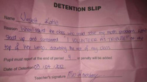The Most Hilarious Detention Slips Ever! [Photos] : CollegeCandy ...