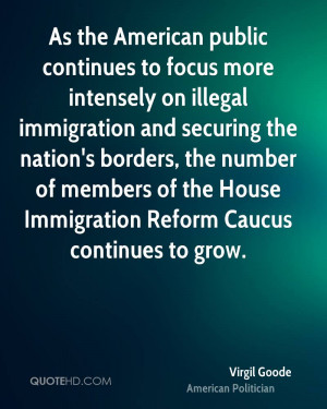 As the American public continues to focus more intensely on illegal ...