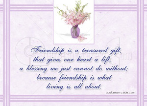 http://www.pics22.com/friendship-is-a-treasured-gift-angel-quote/