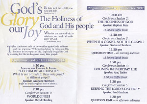 2002: Holiness of God & His People