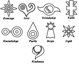 Digimon Crests Season 1 Digimon crests by