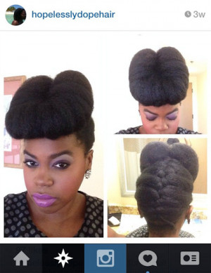 instagram natural hair natural updo twists african american hair ...