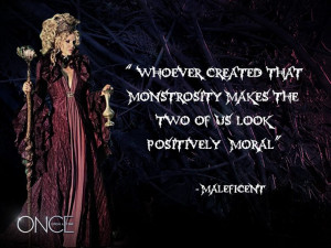 Maleficent is played by Kristin Bauer van Straten.