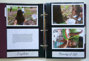 used some of the photo pockets as journaling spots. There are a lot ...