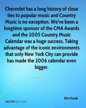 Kim Kosak - Chevrolet has a long history of close ties to popular ...