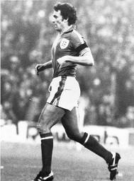 original press photo featuring Trevor Brooking in action for England