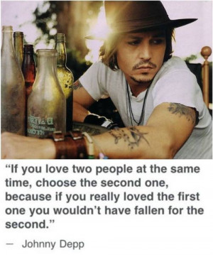 QUOTES: Johnny Depp - If you love two people at the same time | www ...