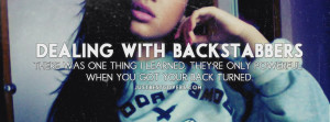 Dealing With Backstabber Facebook Cover Photo