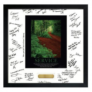 Service Path Framed Signature Motivational Poster (700366)