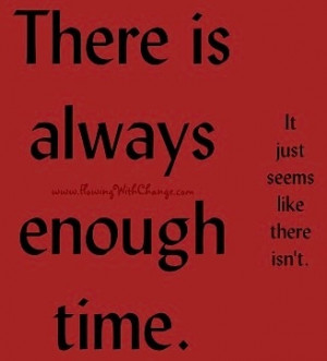 Time quote via FlowingWithChange.com