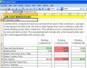 Construction Checklist Comparison Chart