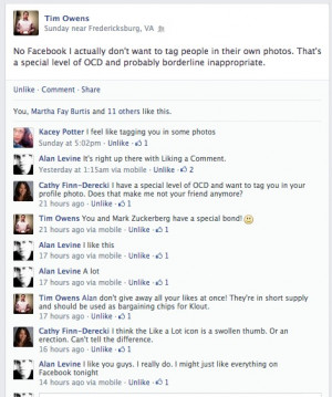 No Facebook I actually don’t want to tag people in their own photos ...
