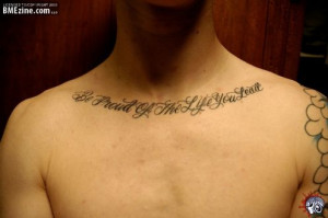Tattoo Ideas: Quotes on Life