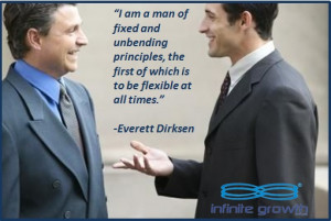 am a man of fixed and unbending principles, the first of which is ...