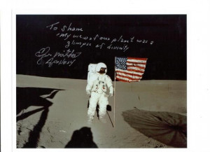 ... signed photo Captain Mitchell sent through the mail, just as I asked