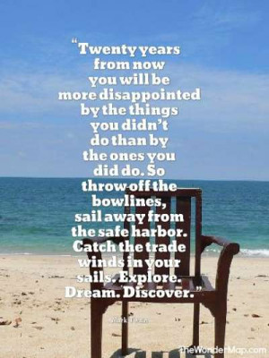 Famous travel quotes by Mark Twain, Saint Augustine and many others.