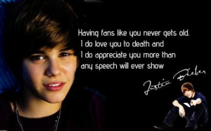 justin bieber quote on Tumblr