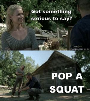 Shane pops squats and Daryl pops ninja squats.
