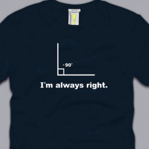 Right Shirt Large Math Angle Funny...