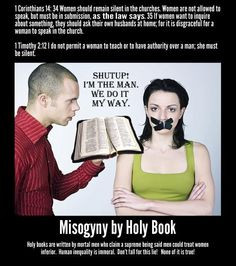 Misogyny: the inevitable component of MAN-made religions ( Monotheisms ...